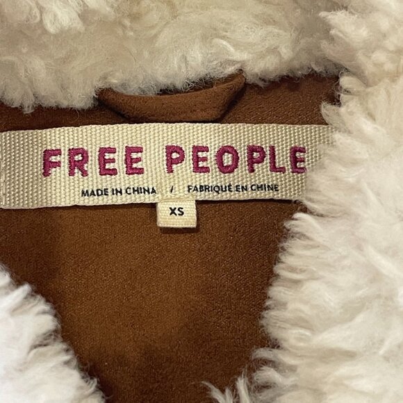 Free People Teddy Jacket Ivory Size XS - Picture 6 of 16